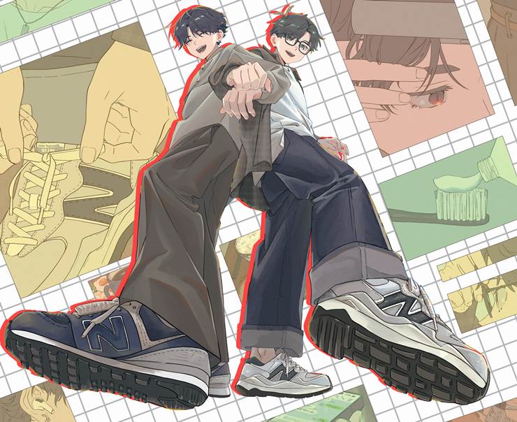 小奶狗男生_P站画师KR作品集精选_ID16996441