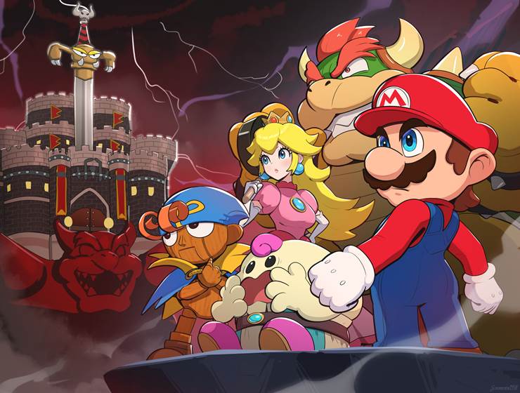 Super Mario RPG, super mario, Mario (Super Mario), princess peach