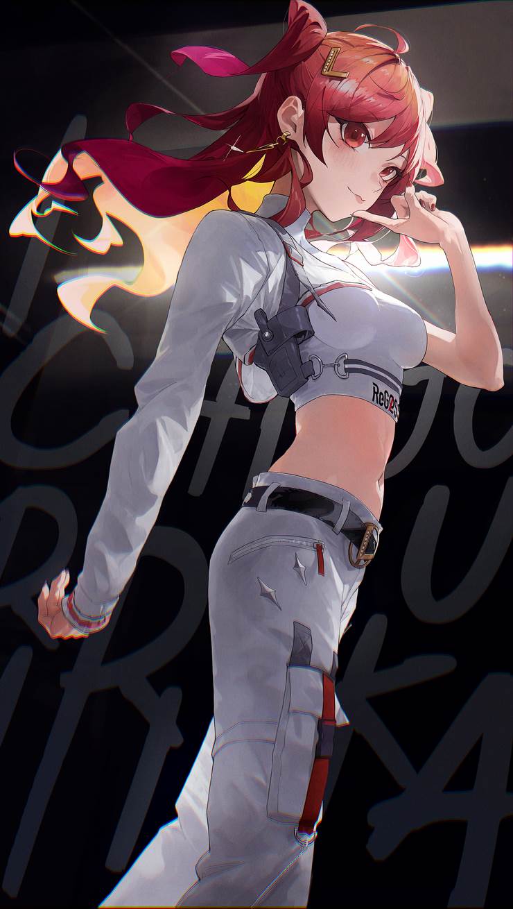 女孩子, 插画, 可爱, Genius, Hololive, Ichijou Ririka