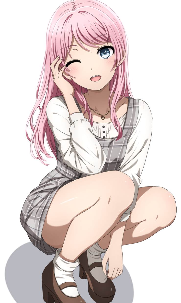 BanG Dream!, Anon Chihaya, 粉色头发, 女孩子, 大腿, BanG Dream! 1000+ bookmarks