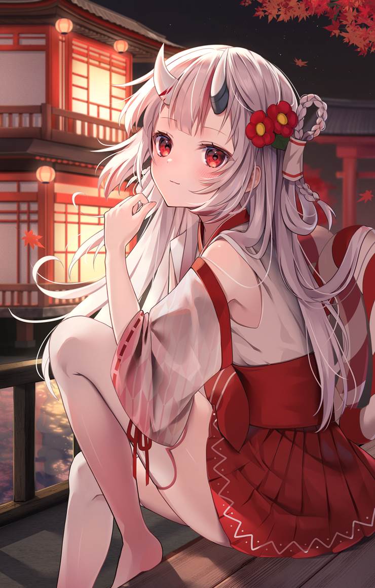 お嬢|插画师ゆぅ的百鬼绫目插画图片