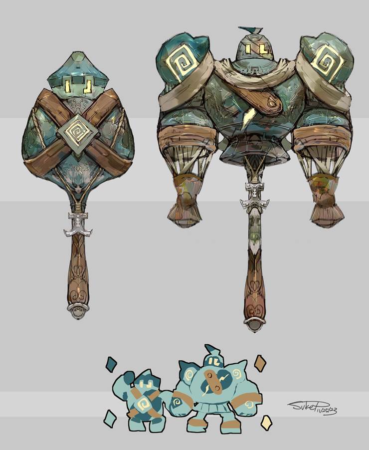 Golurk, Unova, 精灵宝可梦, 口袋妖怪, Ghost Type, hammer