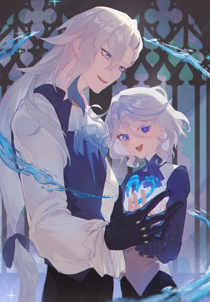 Genshin Impact, Fenina, Neuvillette/Furina, 原神100收藏, 芙宁娜, 那维莱特