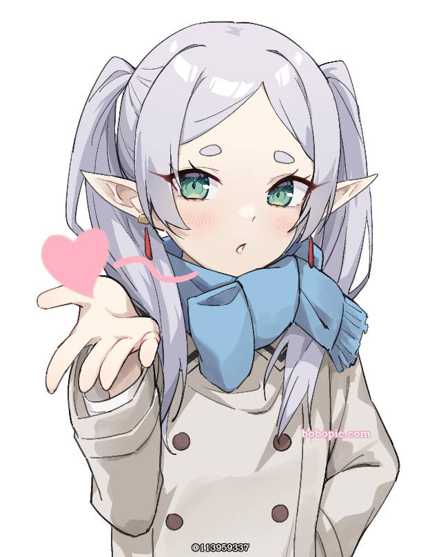 葬送的芙莉莲, blow a kiss, 芙莉莲吻, Frieren at the Funeral 1000+ bookmarks, 抛媚眼