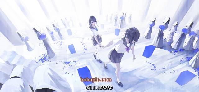 一张小女孩,制服,宗教,水手服,JK,黑发绘画图片