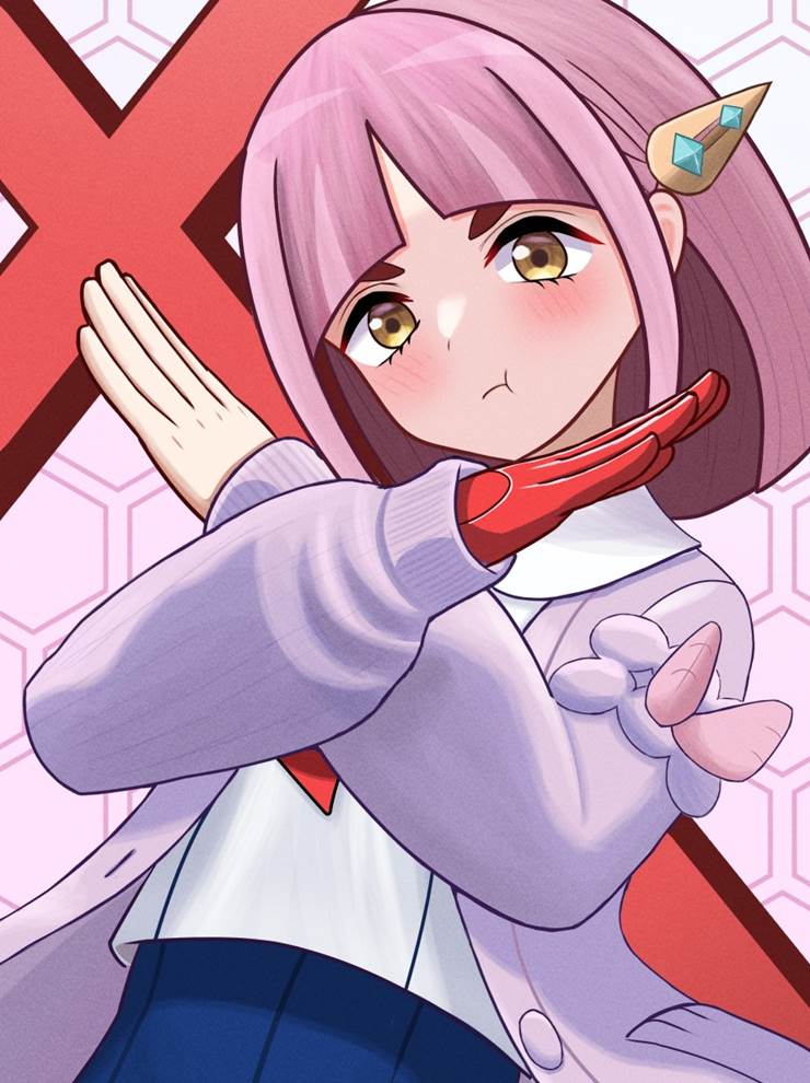 Lacey (Trainer), 宝可梦朱紫, I don't think that is good!, Pokémon 1000+ bookmarks, sulky look