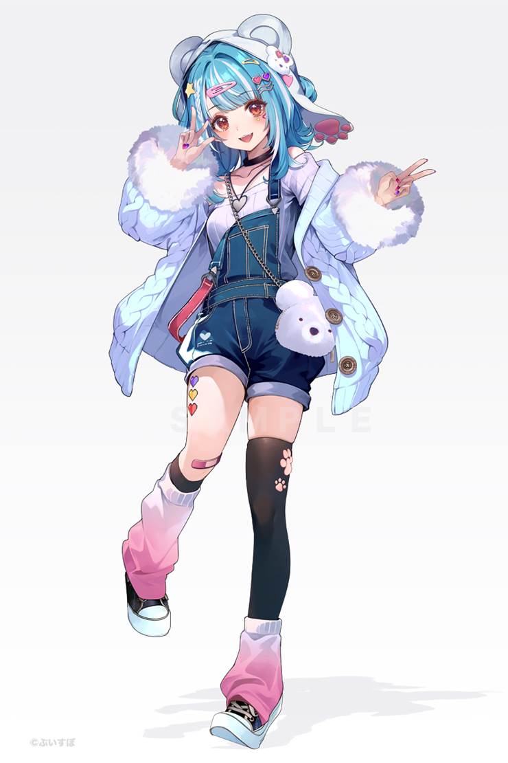 Virtual eSports Project, Shiranami Ramune, 虚拟youtuber, overalls, Virtual YouTuber 1000+ bookmarks