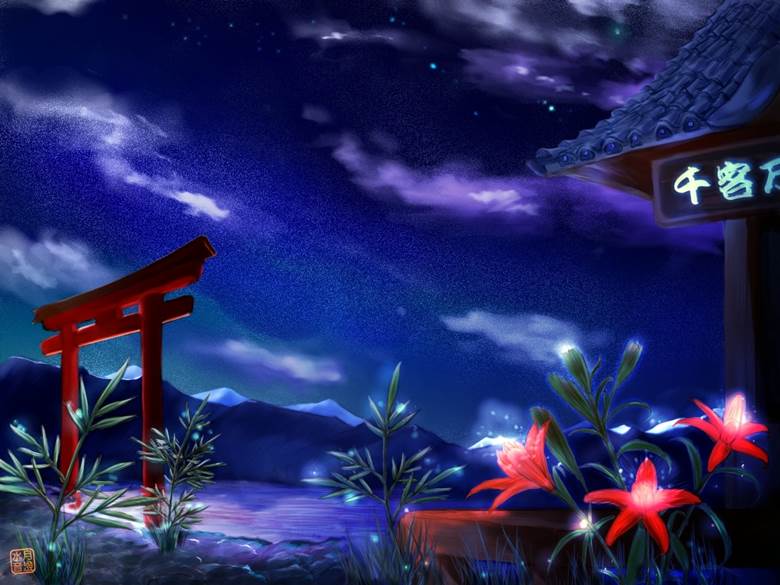 夏の夜空|とーあん的Pixiv风景壁纸插画图片