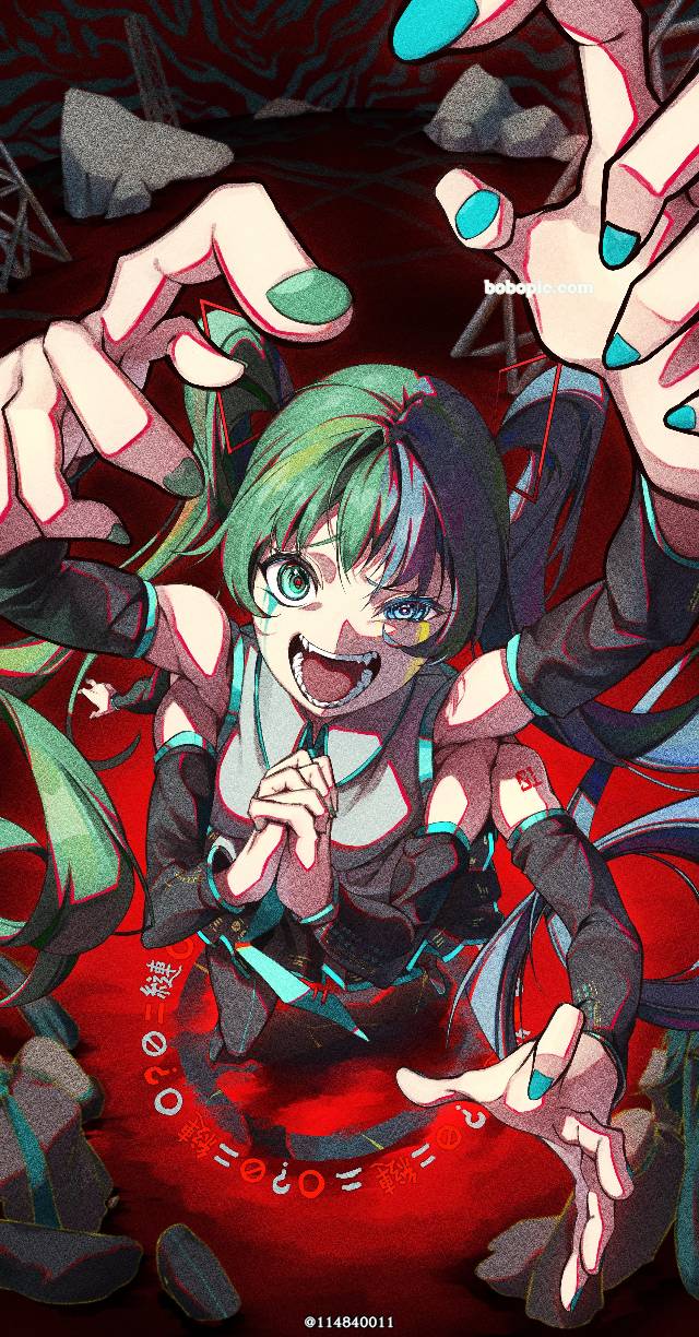 一张初音未来绘画图片