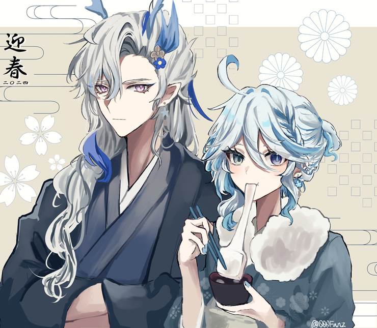 Neuvillette/Furina, Genshin Impact, Genshin Impact 1000+ bookmarks