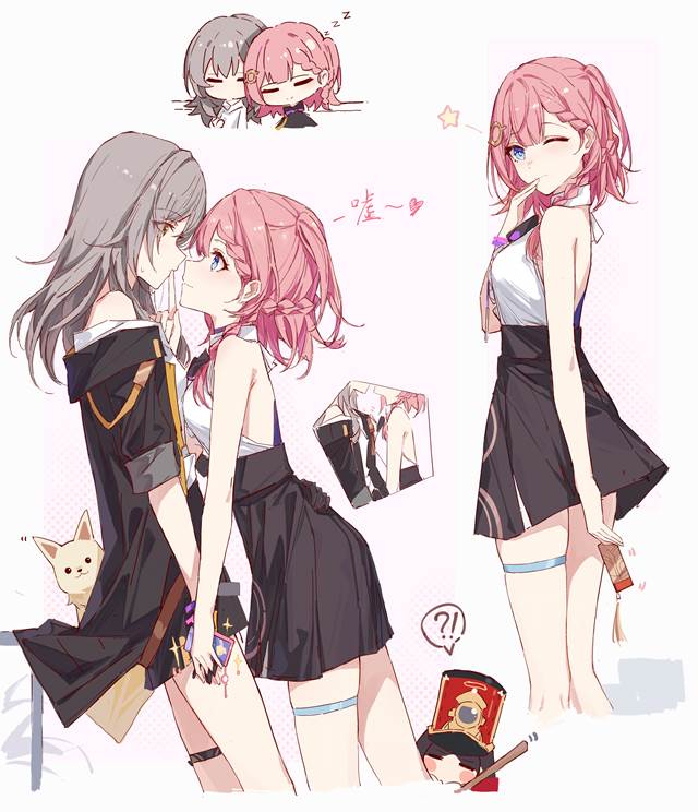 girl, yuri, Honkai: Star Rail, Asta, Stelle (Star Rail), Asta (Star Rail), Honkai: Star Rail 10000+ bookmarks
