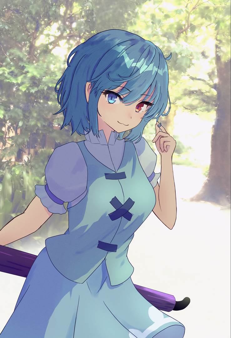 东方Project, 东方, 多多良小伞, Kogasa's breasts, scenery