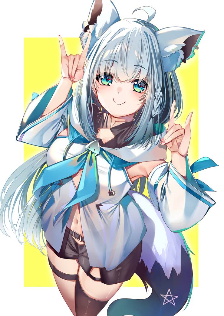 白上吹雪同人, 白上吹雪, animal ears