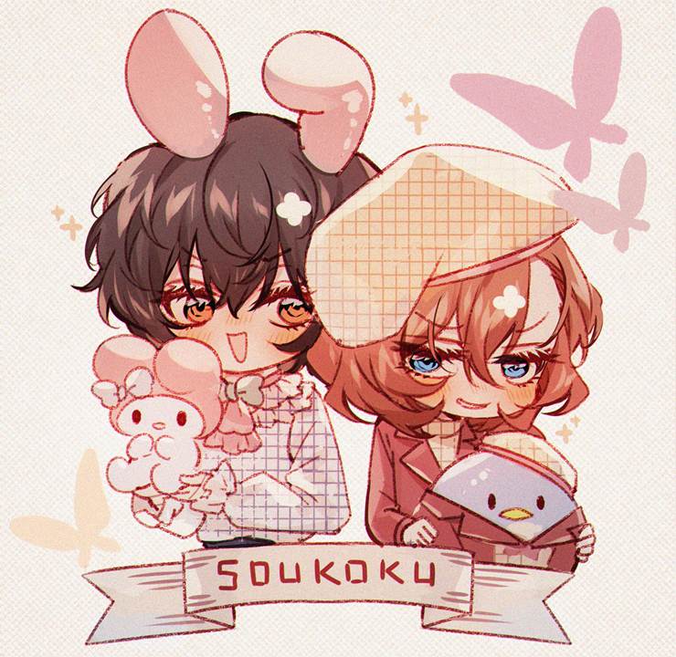 太宰治（文豪野犬）, Chuya Nakahara (Bungo Stray Dogs), Bungo Stray Dogs BL fanwork, 太中/双黑