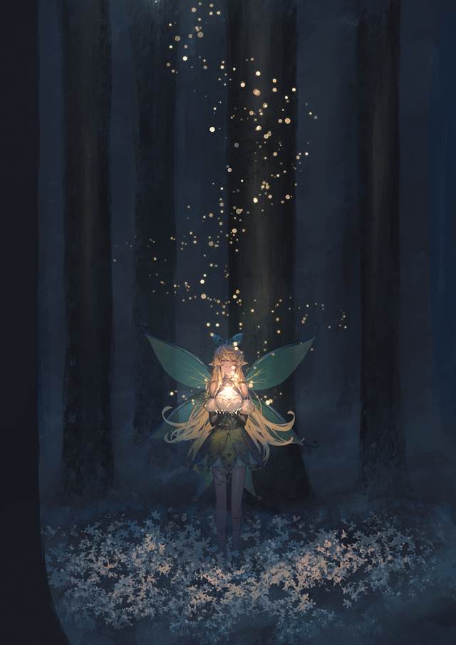 虚拟youtuber, Nijisanji en, Pomu Rainpuff, fairy, 虚拟YouTuber 500收藏