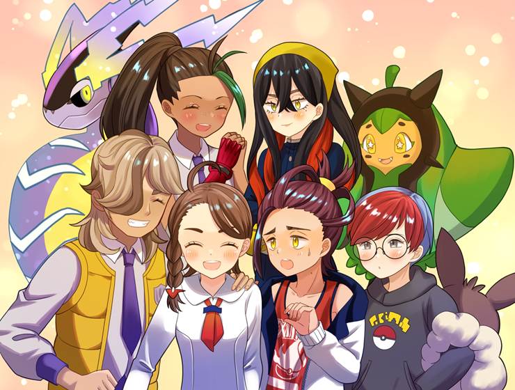 密勒顿, Botan, Nemo, Carmine, Suguri, 派帕, Aoi, 宝可梦朱紫