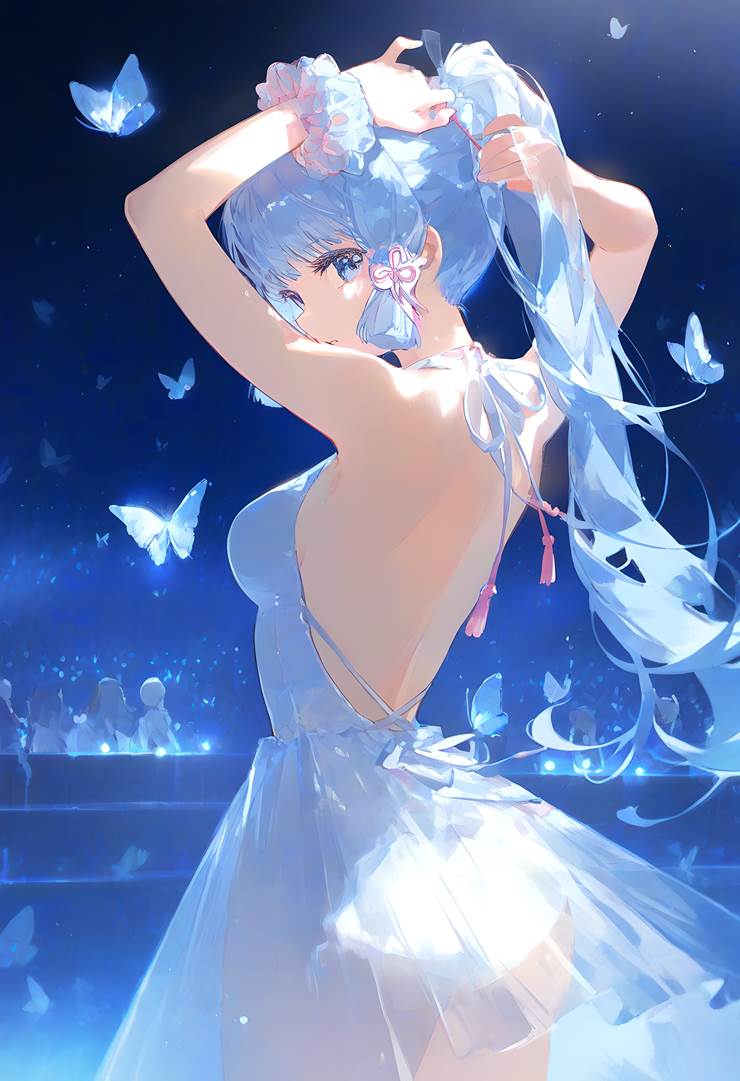 女孩子, Genshin Impact, Ayaka Kamisato, Kamisato Ayaka, 芭蕾舞者, 芭蕾, 体操服, AI 画作