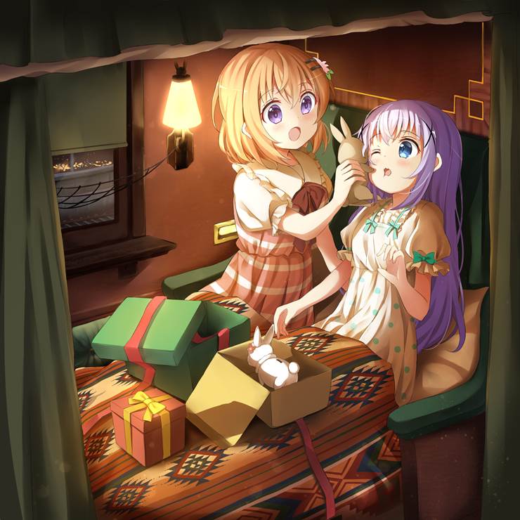 请问您今天要来点兔子吗？, 点兔, 香风智乃, 智乃, 保登心爱, 心爱, Sleeper Train