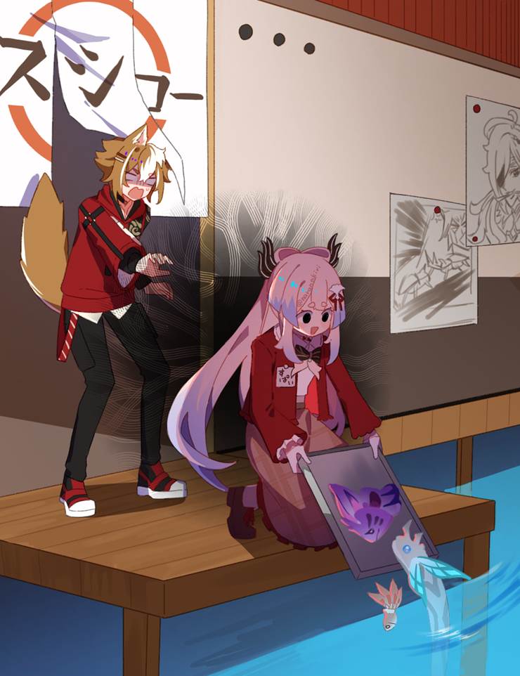 脑洞好大好有故事性哦_P站画师ナラなきり作品集精选_ID96498198