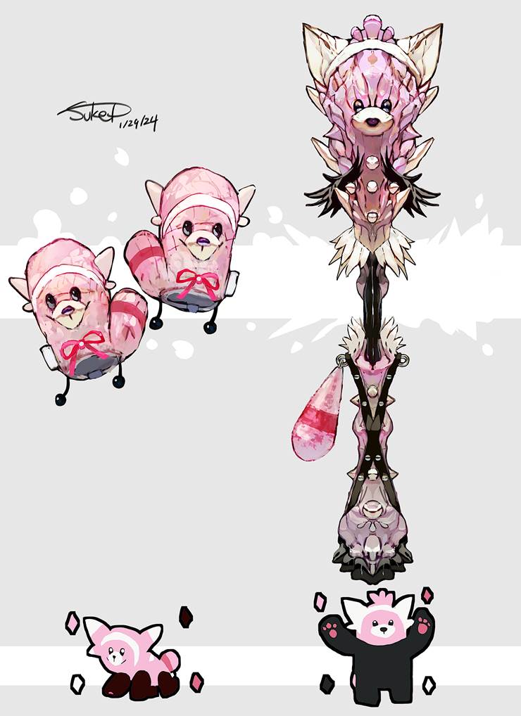 Pokémon, pocket monsters, Stufful, Bewear, Normal type