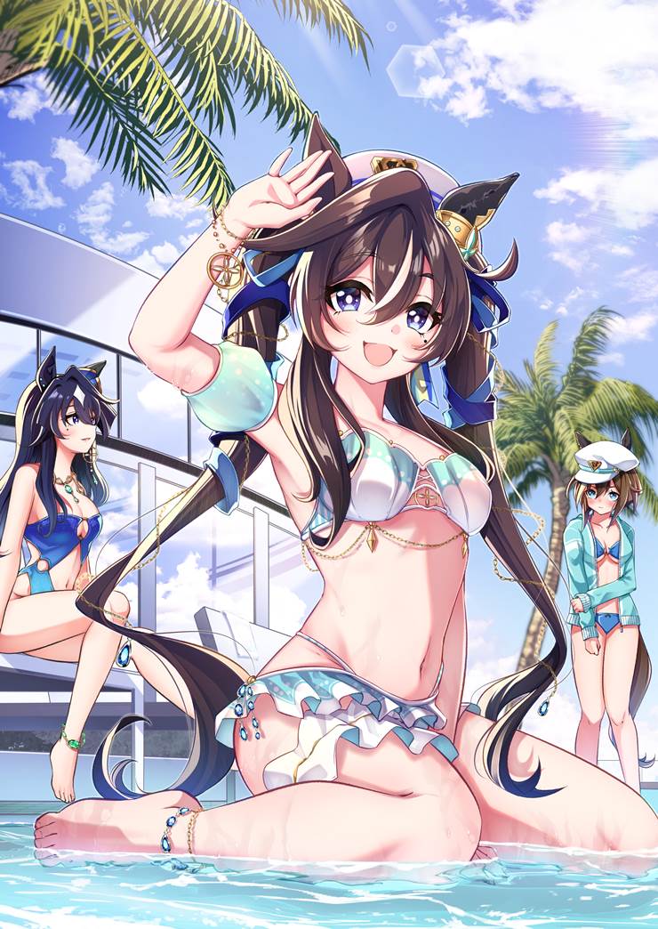 马娘, 赛马娘Pretty Derby, 极峰（赛马娘）, 强击（赛马娘）, 高尚骏逸（赛马娘）, 泳装, 赛马娘Pretty Derby 1000收藏