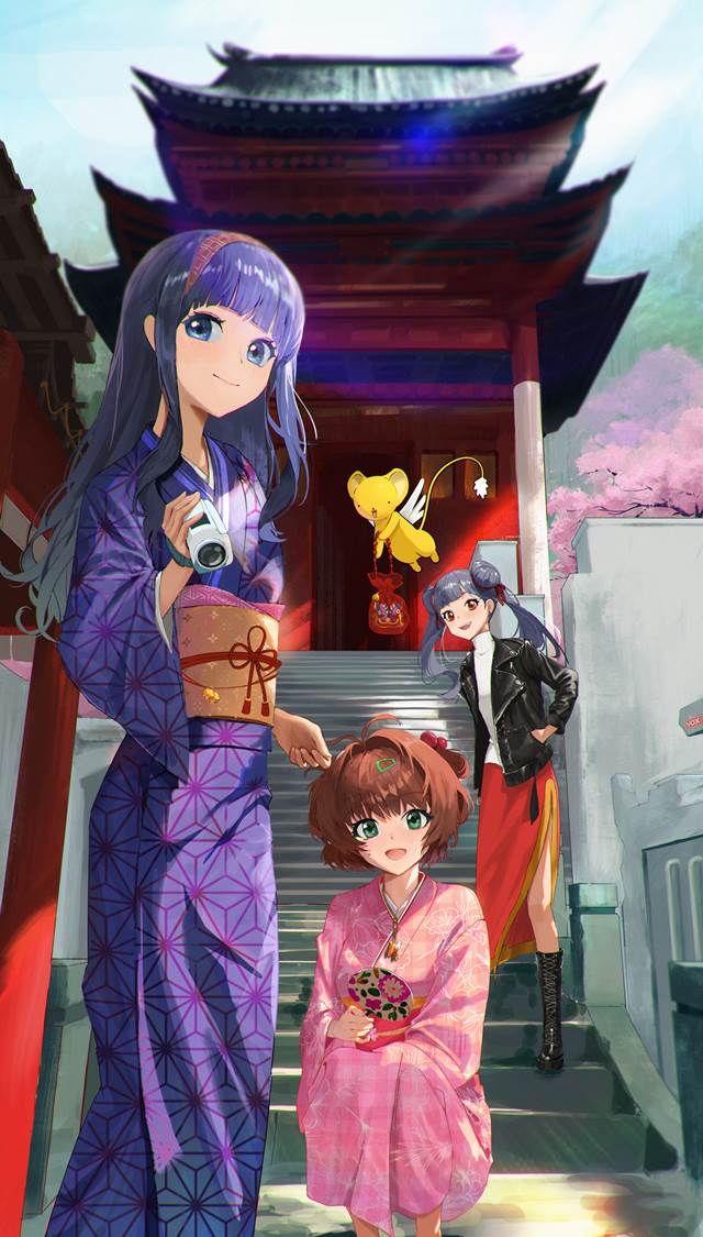 魔卡少女樱, Tomoyo, 木之本樱, Meiling Li, 小可, 和服