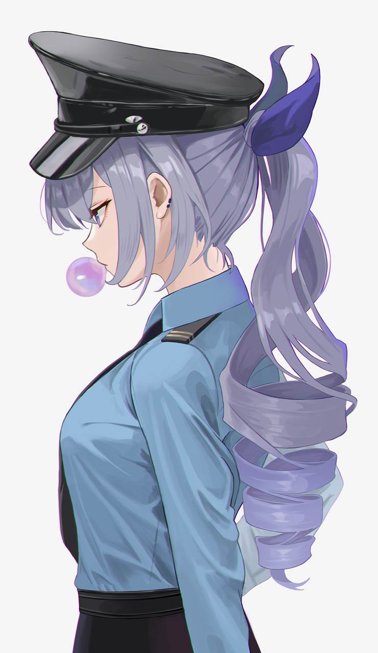 Silver Wolf (Star Rail), Honkai: Star Rail, silver hair, police, Honkai: Star Rail 1000+ bookmarks