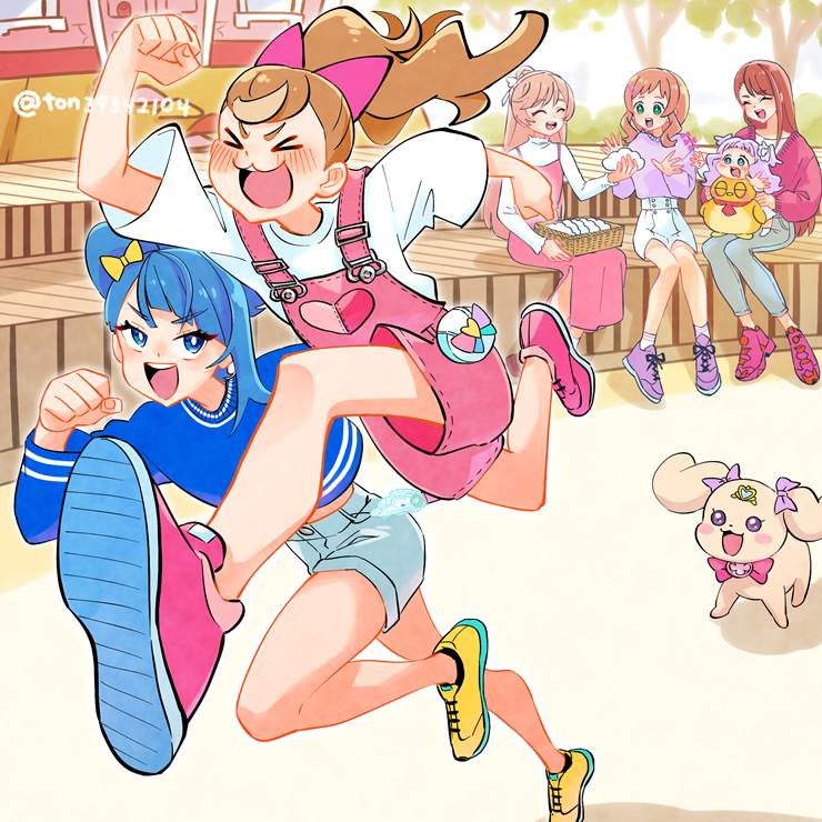 光之美少女,圣扬羽,犬饲彩叶,索拉·哈莱瓦塔尔,虹之丘真白图片