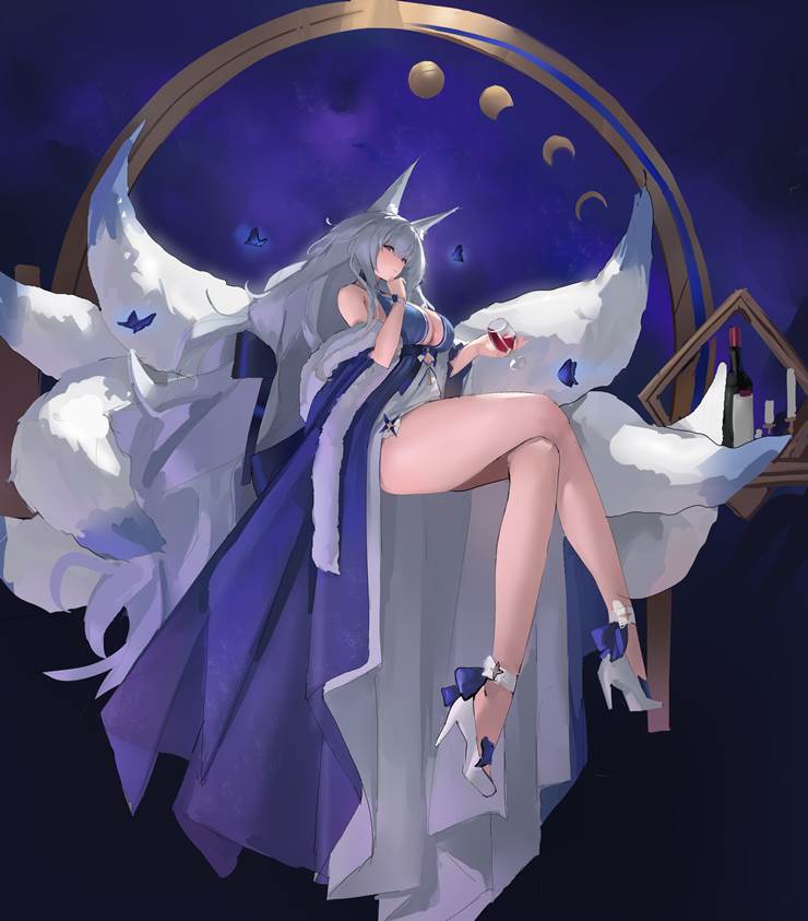 女孩子, 碧蓝航线, Azur Lane, 碧蓝航线, 银发, 信浓（碧蓝航线）, 碧蓝航线1000users加入书籤