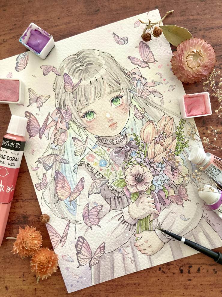 童话风水彩画手绘达人_P站画师はなさきたる作品集精选_ID2192852