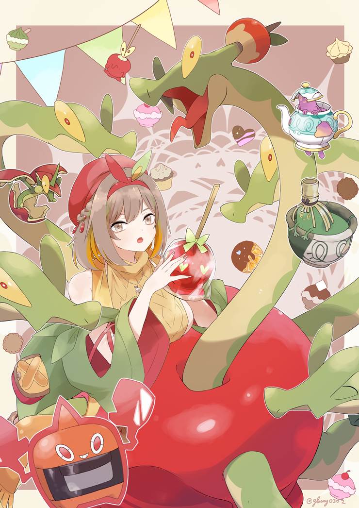 Heat Rotom, 宝可梦朱紫, 精灵宝可梦, 情人节, Hydrapple, Ringo Kuraishi, Polteageist, 可爱