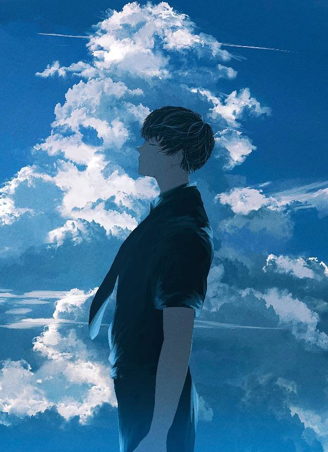 原创, 原创, 男孩子, sky, 夏日天空, 积雨云, 蓝