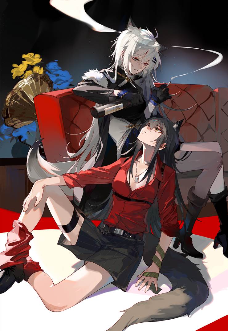 明日方舟|插画师萌子芽的拉普兰德插画图片