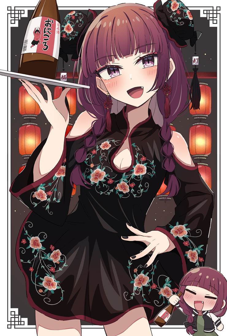 广井菊里, 孤独摇滚！, Bocchi the Rock!, 女孩子, China, 旗袍, 中国服装, 孤独摇滚！1000收藏, 胸部走光