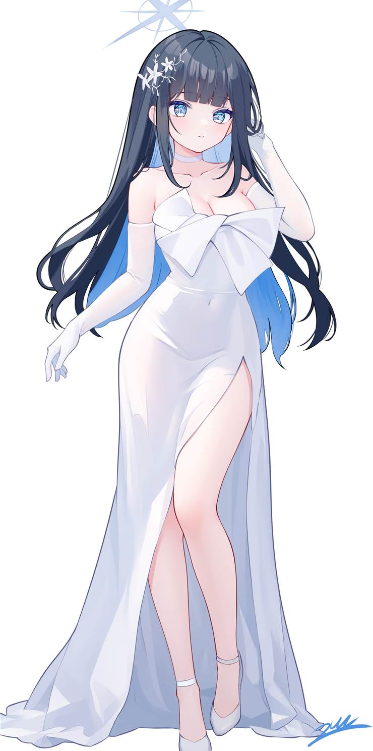锭前纱织, Joumae Saori (Dress), 碧蓝档案, 长手套