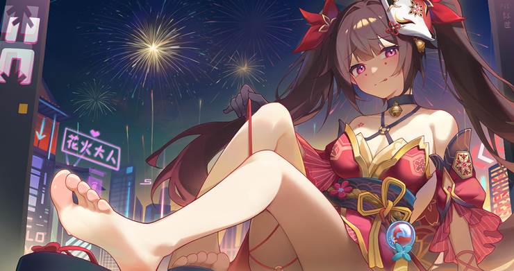 toes, barefoot, Sparkle (Star Rail), Honkai: Star Rail, bare soles, bewitching thighs, Honkai: Star Rail, sole, red string, Honkai: Star Rail 5000+ bookmarks
