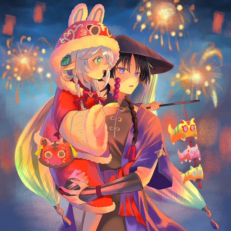 一张原神绘画图片