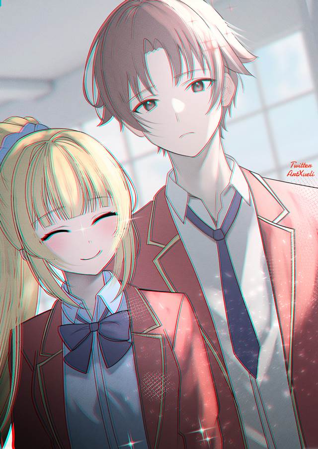 欢迎来到实力至上主义的教室, 轻井泽惠, 绫小路清隆, school uniform, Kiyomaro/Megumi