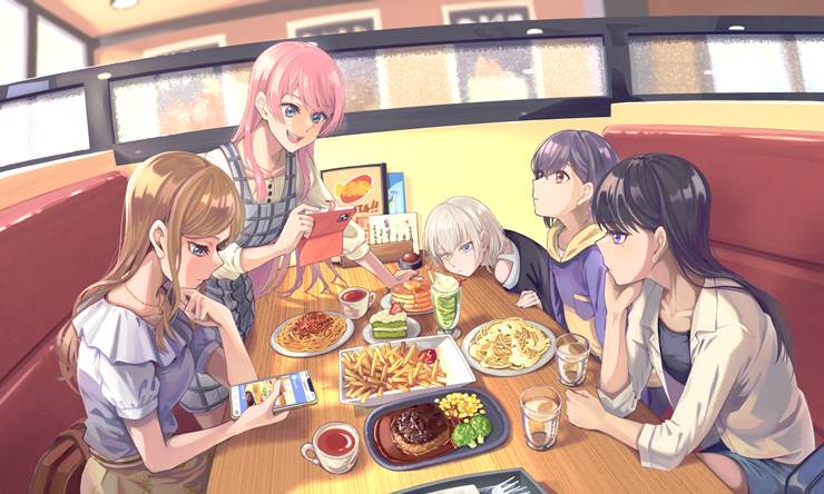 Taki Shiina, Raana Kaname, Takamatsu Tomori, Soyo Nagasaki, Anon Chihaya, BanG Dream! 500+ bookmarks