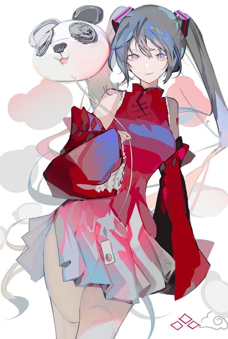 初音未来, 厚涂, 旗袍