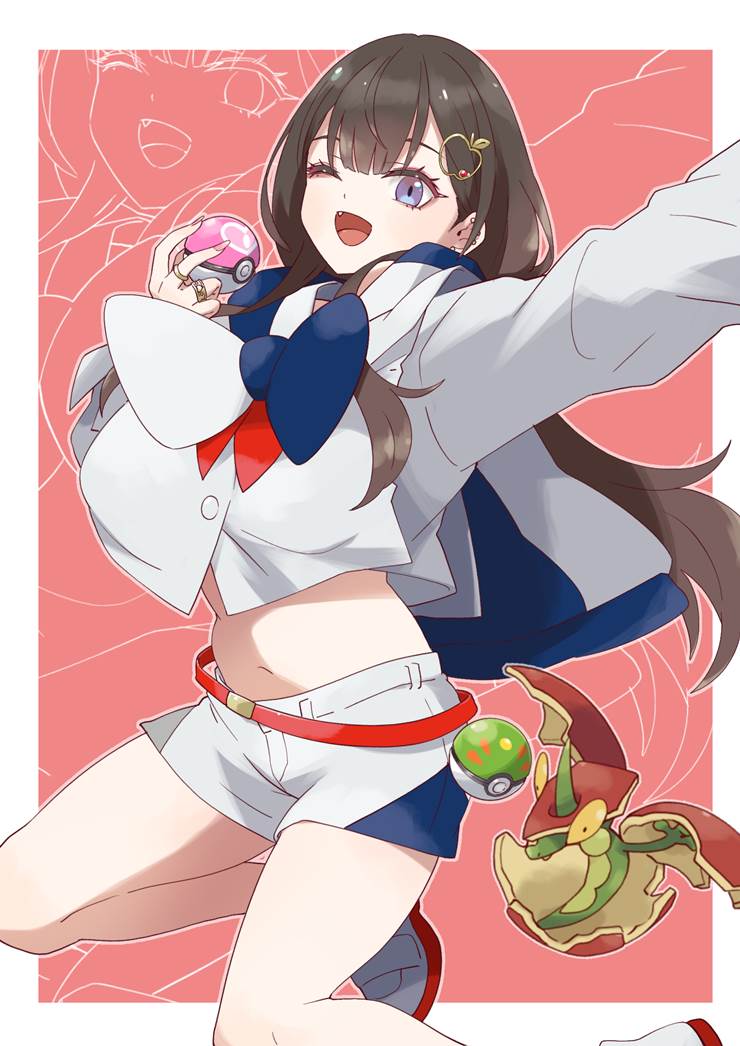 Flapple, Ringo Kuraishi, 宝可梦朱紫, Poké Ball