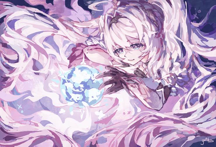 这奇妙的画风，如梦似幻，P站插画师yutik ♡-ID:102428610