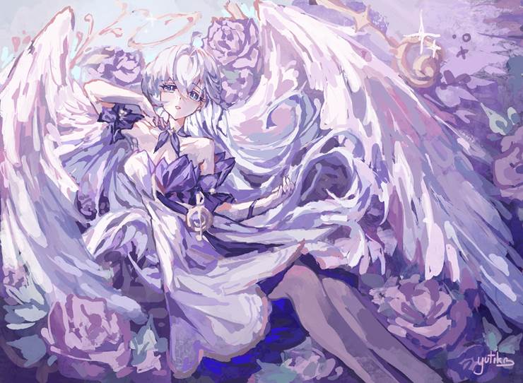 这奇妙的画风，如梦似幻，P站插画师yutik ♡-ID:102428610