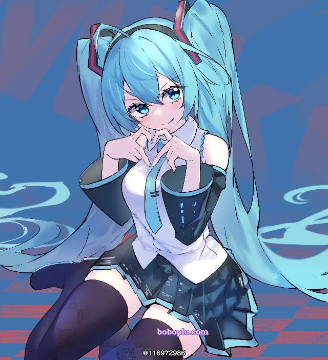 一张初音未来绘画图片