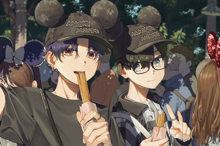 小奶狗男生_P站画师KR作品集精选_ID16996441