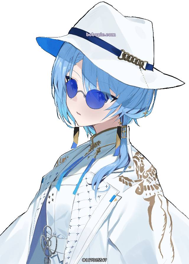 一张虚拟YouTuber,虚拟主播,Hololive,星街彗星,太阳镜绘画图片