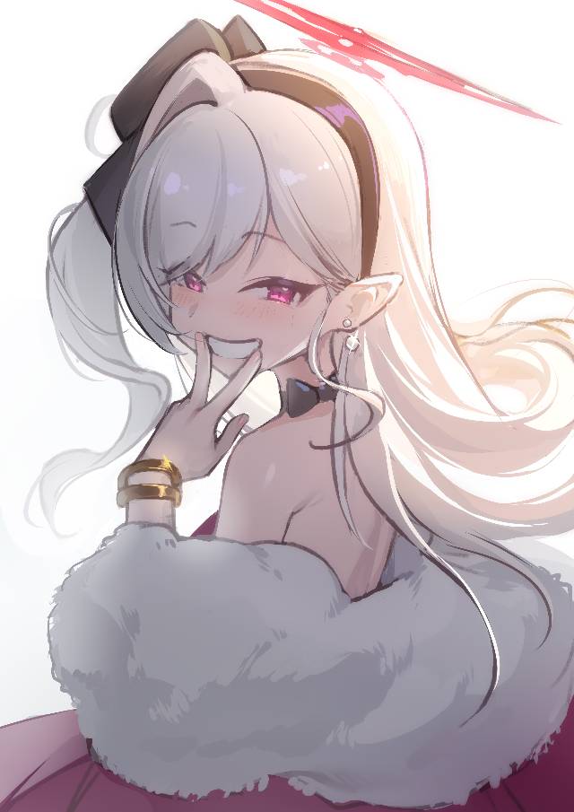 一张微笑,小女孩,女孩,浅黄睦月,睦月,蔚蓝档案绘画图片