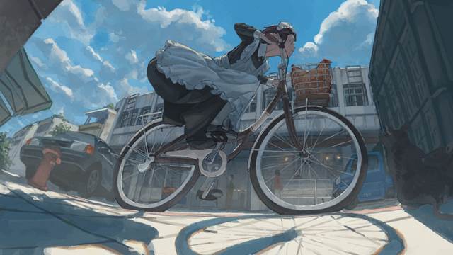 好家伙是日系和风女仆少女壁纸美图