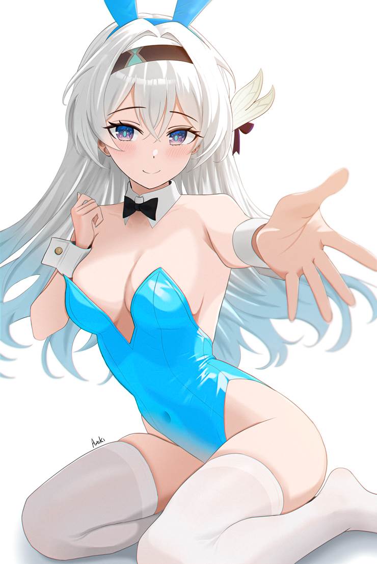 Honkai: Star Rail, 萤, 流萤（星穹铁道）, Firefly, 兔女郎, 白丝袜, 魅惑的大腿, 崩坏：星穹铁道1000收藏