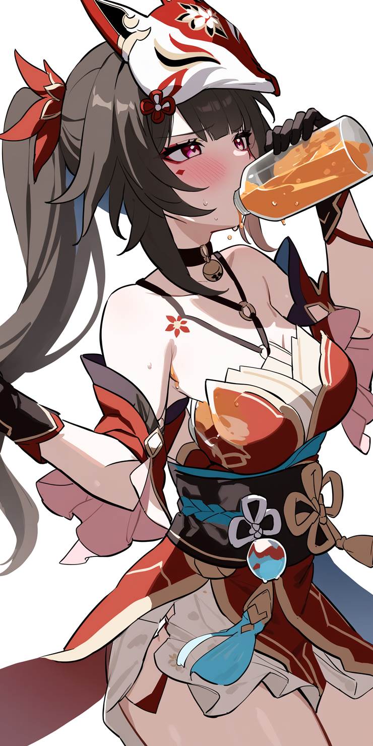 崩坏：星穹铁道, Honkai: Star Rail, 花火（星穹铁道）, beautiful girl, 女孩子, 白色过膝袜